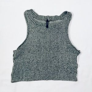 Grey striped two piece set.